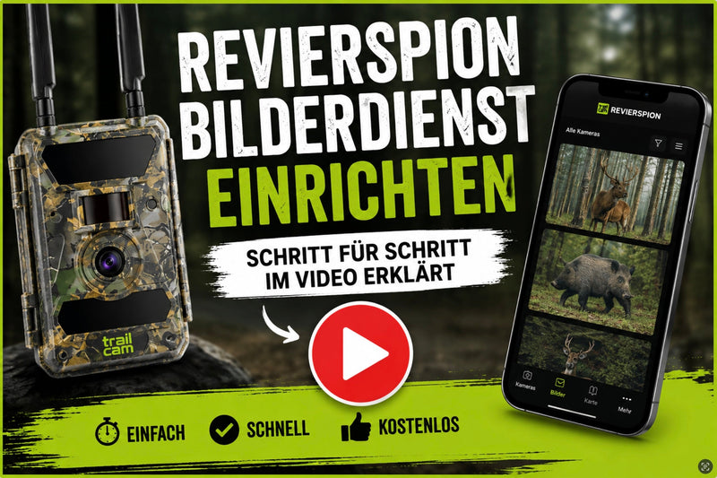Revierspion Bilderdienst einrichten – Videoanleitung für Wildkameras