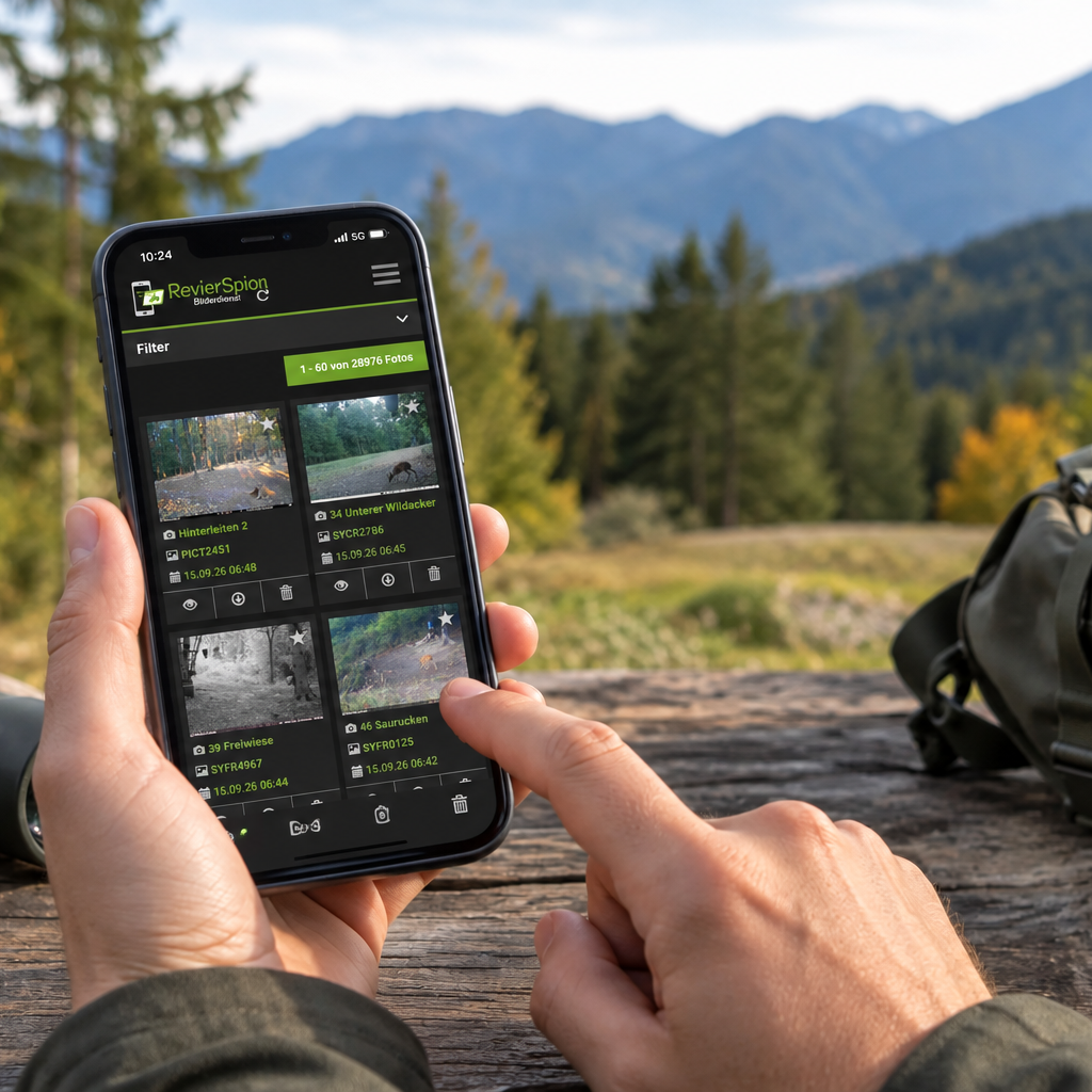 Revierspion App Bildverwaltung
